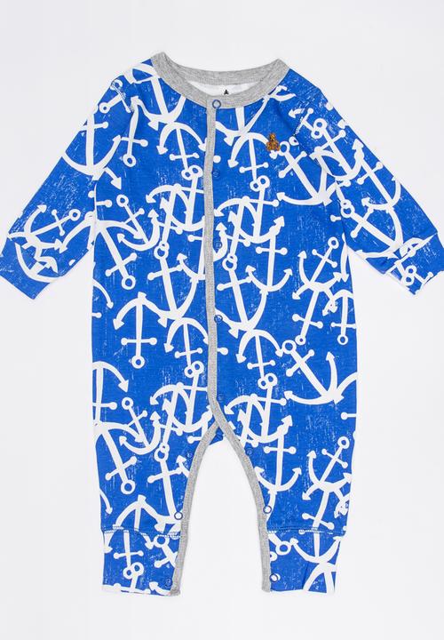 Pop Candy - Printed Sleepsuit Blue