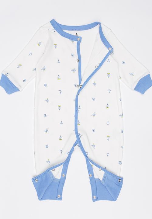 Pop Candy - Printed Sleepsuit White