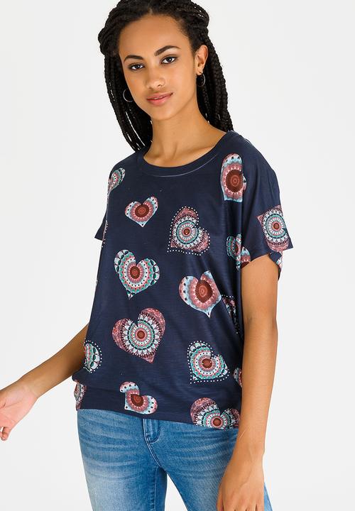 Revenge - Heart Tee Navy