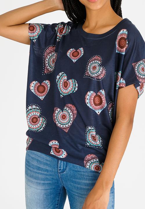 Revenge - Heart Tee Navy