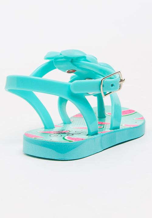 Foot Focus - Flower Sandal Mint