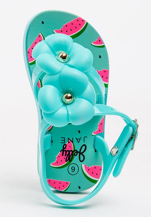 Foot Focus - Flower Sandal Mint