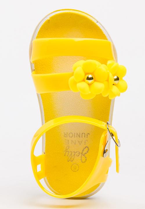 Foot Focus - Flower Sandal Yellow