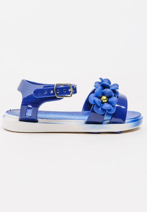 Foot Focus - Flower Sandal Navy