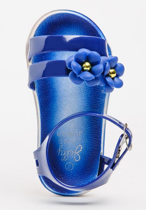 Foot Focus - Flower Sandal Navy