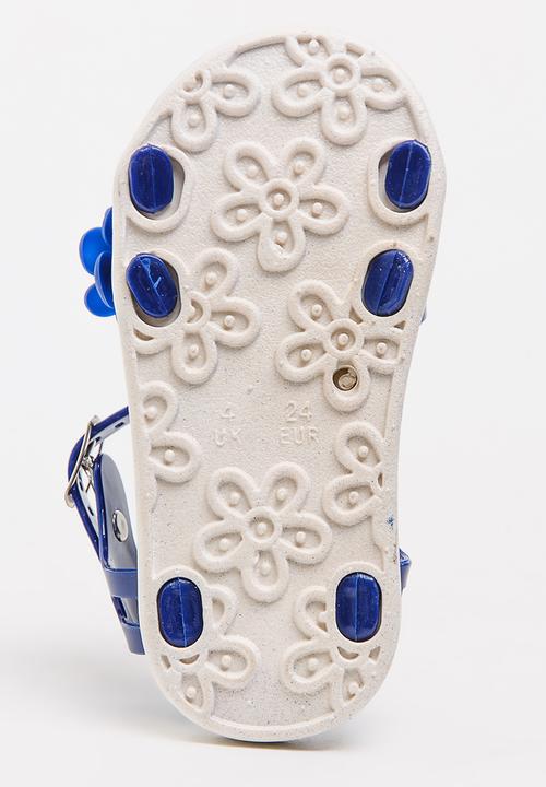 Foot Focus - Flower Sandal Navy