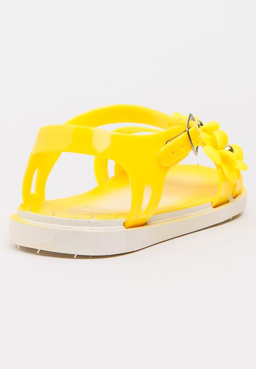 Foot Focus - Flower Sandal Yellow