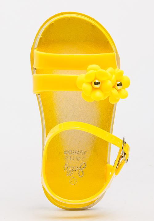 Foot Focus - Flower Sandal Yellow