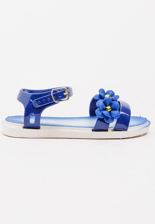 Foot Focus - Flower Sandal Navy