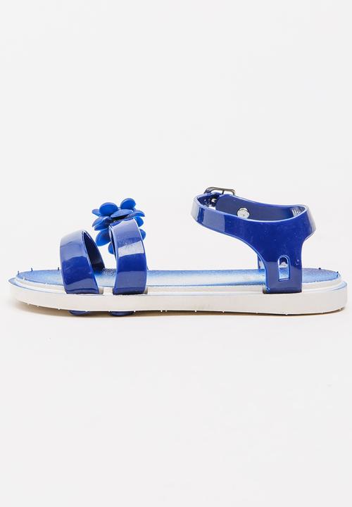 Foot Focus - Flower Sandal Navy