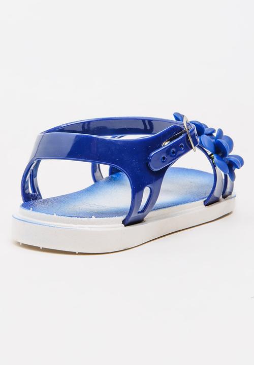 Foot Focus - Flower Sandal Navy