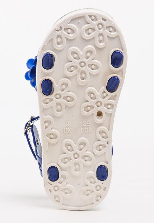 Foot Focus - Flower Sandal Navy