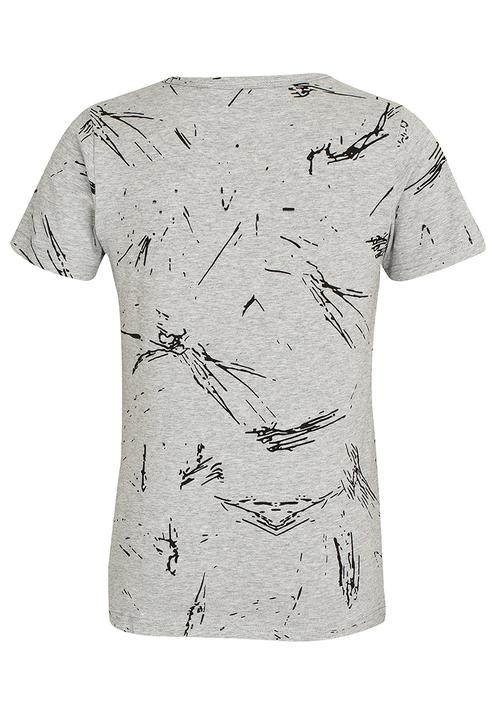Pop Candy - Boys Printed  Tee Grey