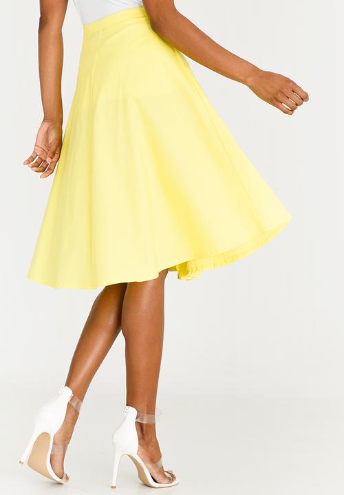 STYLE REPUBLIC - Fit and Flare Skirt Yellow