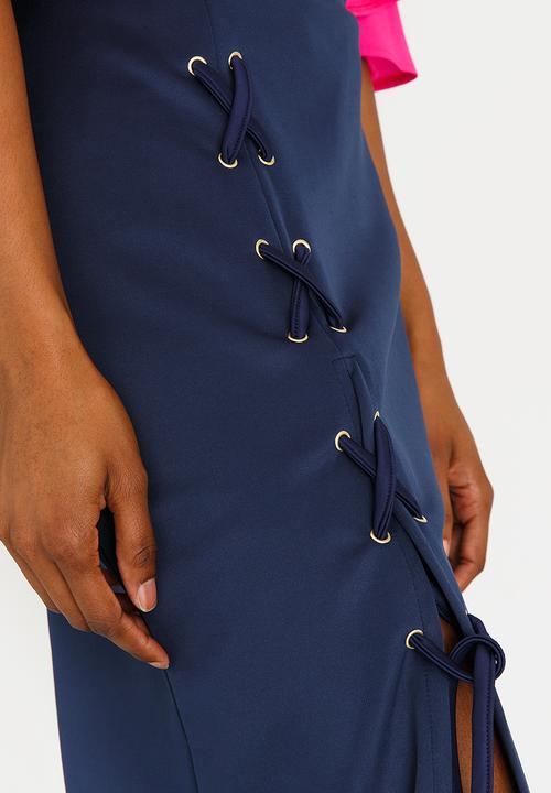 STYLE REPUBLIC - Lace-up Skirt Navy