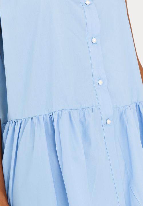 STYLE REPUBLIC - Oversized Shirt Pale Blue