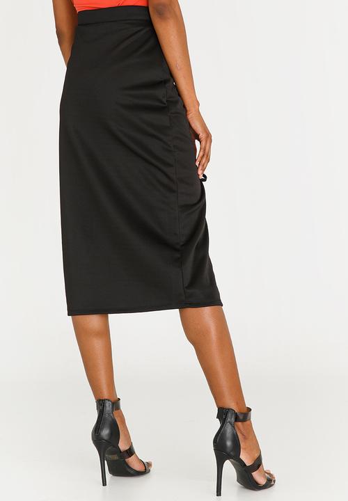 STYLE REPUBLIC - Lace-up Skirt Black