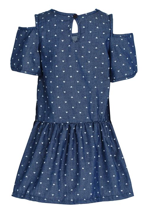 See-Saw - Printed Chambray Dress Multi-colour