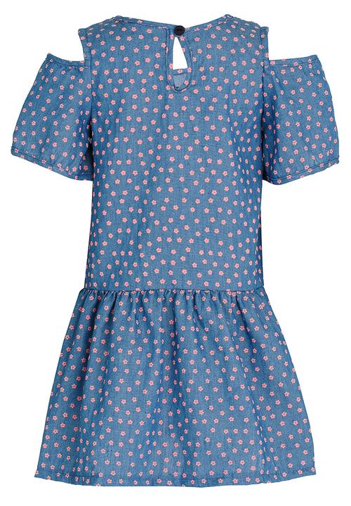 See-Saw - Printed Chambray Dress Multi-colour