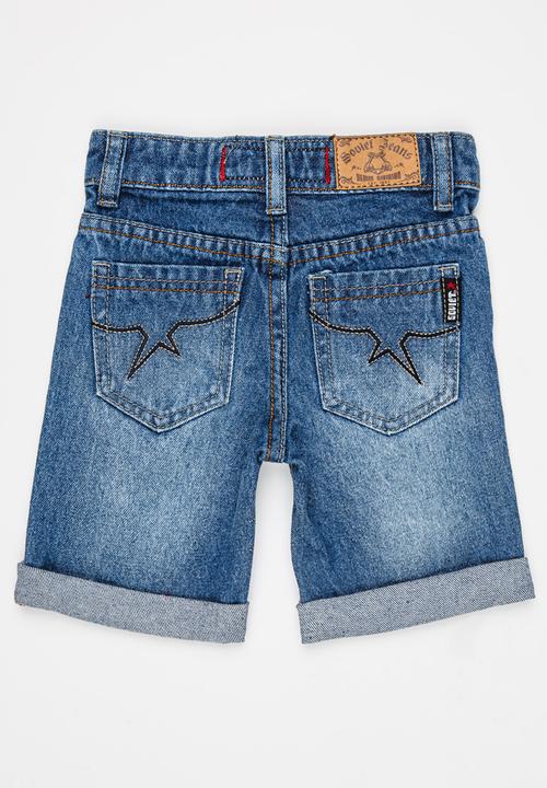 SOVIET - B Monaco Denim Shorts Pale Blue