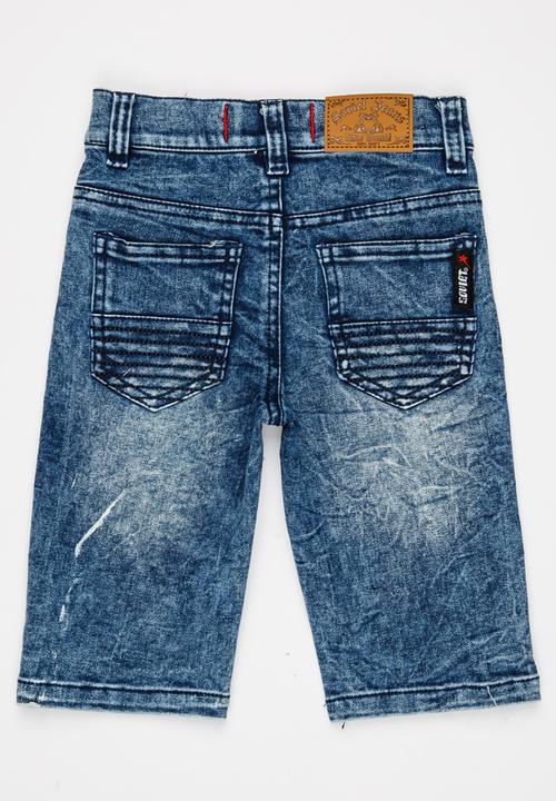 SOVIET - City Denim Shorts Pale Blue