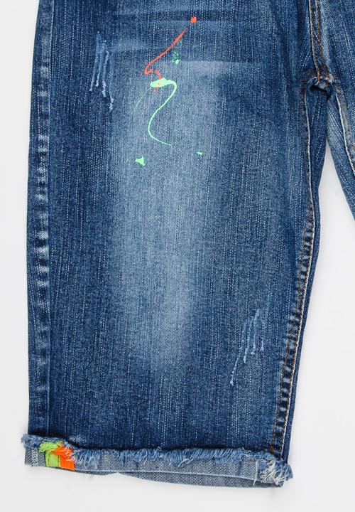 Pop Candy - Boys Denim Short Blue