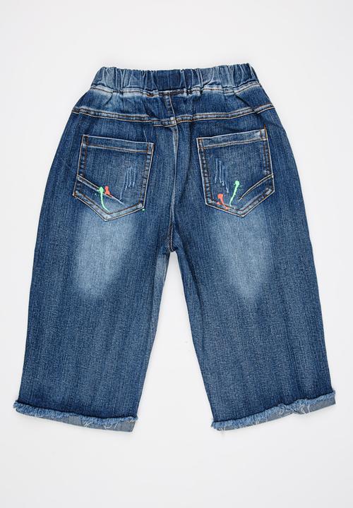 Pop Candy - Boys Denim Short Blue