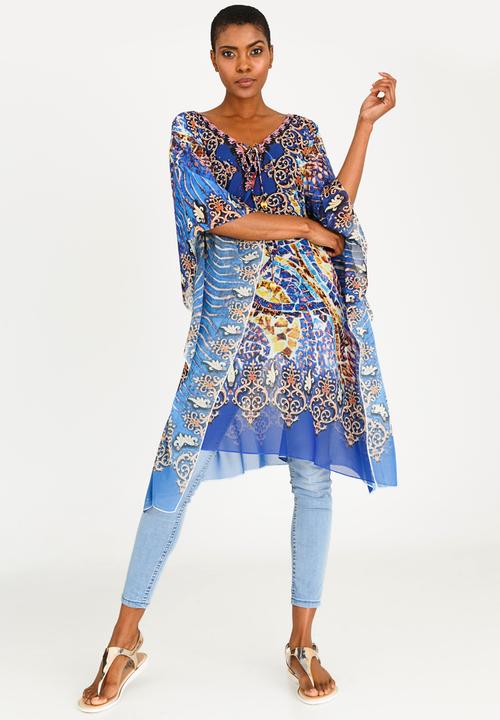 cath.nic - Multi-coloured Peacock Kaftan Top Multi-colour
