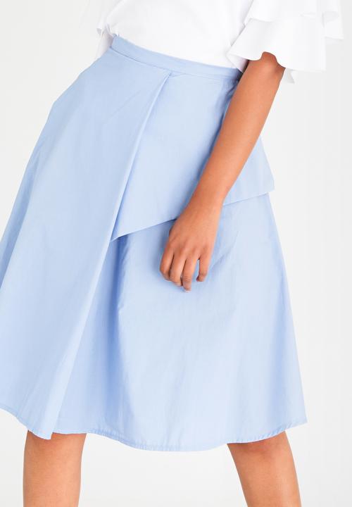STYLE REPUBLIC - Fit and Flare Skirt Pale Blue