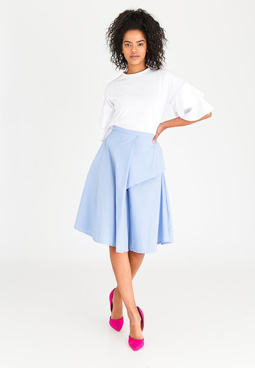 STYLE REPUBLIC - Fit and Flare Skirt Pale Blue