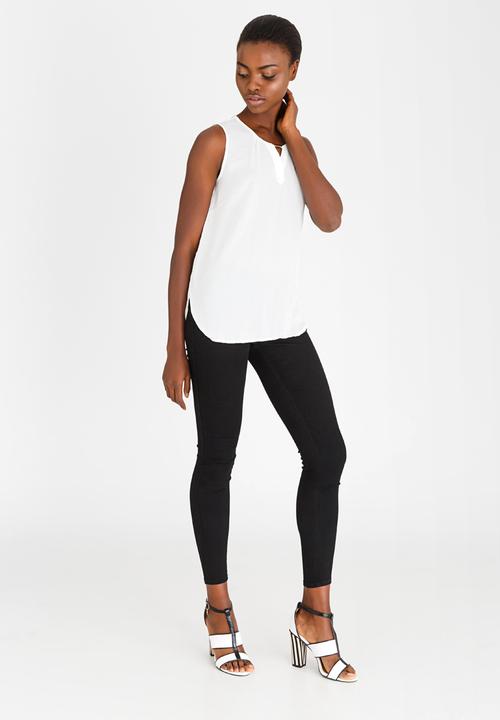 edit - Lace Back Lounge Top White
