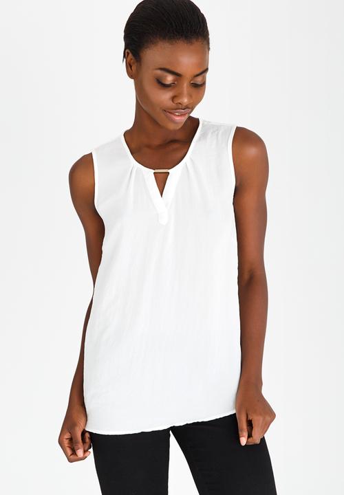 edit - Lace Back Lounge Top White