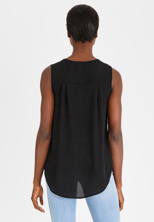 edit - Lace Back Lounge Top Black
