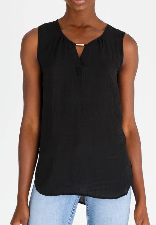 edit - Lace Back Lounge Top Black