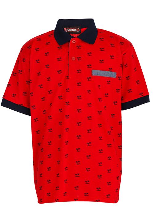 Twin Clothing - Boys Golfer Tee Dark Red