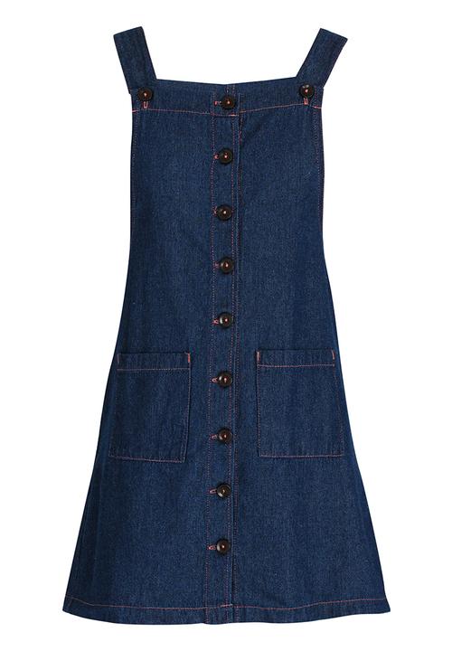 Twin Clothing - Shirt Dress Dark Blue