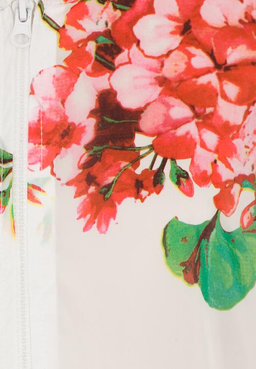 Pop Candy - Girls Floral Printed Bomber Multi-colour