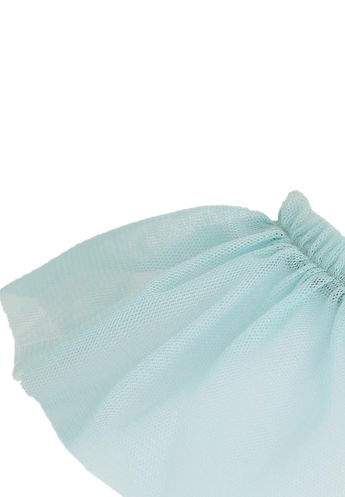 See-Saw - Spaghetti Top With Mesh Frill Grey