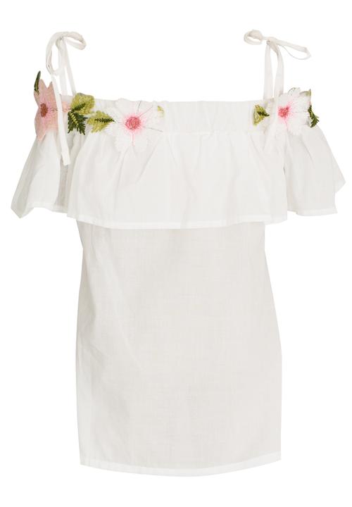 Pop Candy - Girls  Printed Top White