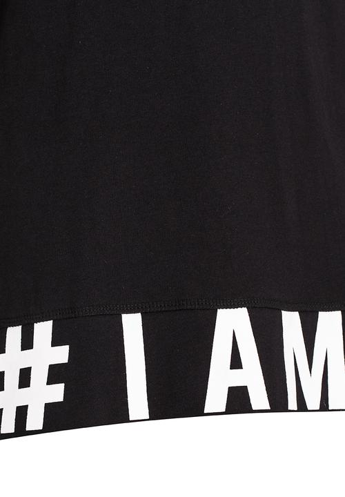 Name It - Boys Slogan Tee Black