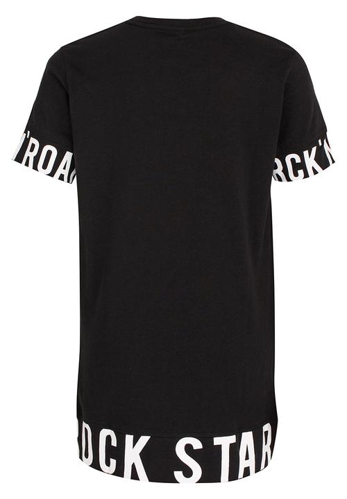 Name It - Boys Slogan Tee Black