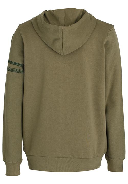 Name It - Boys Printed Hoodie Dark Green