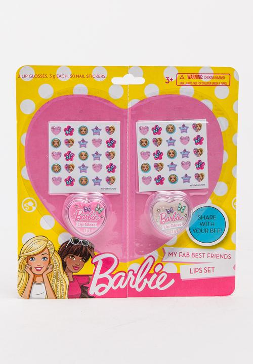 Character Fashion - Barbie Best Friend lip Gloss Set  Multi-colour