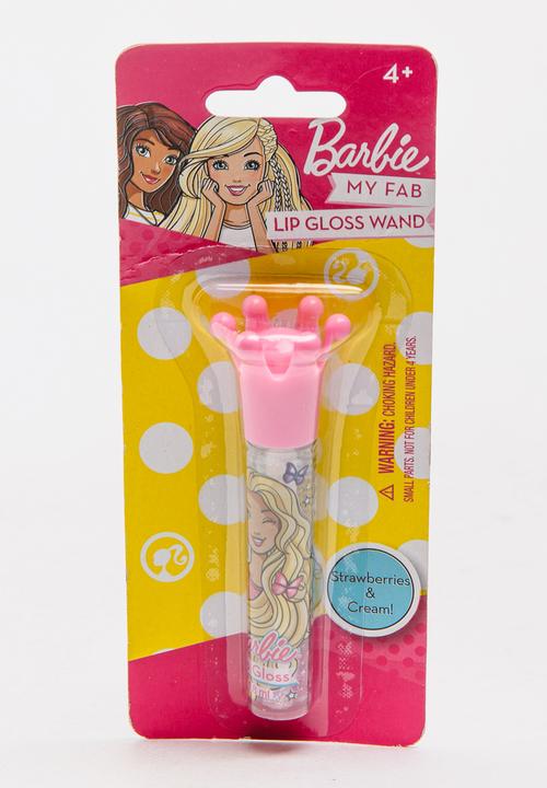 Character Fashion - Barbie Single Lip Gloss with Crown Multi-colour