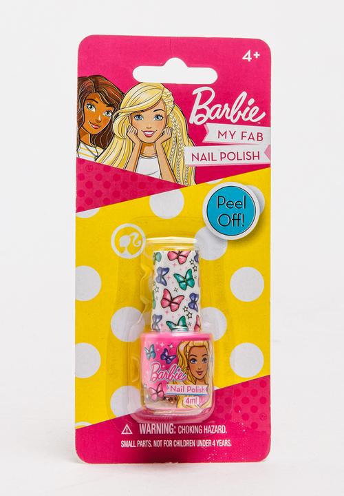 Character Fashion - Barbie Single Nail Varnish Multi-colour