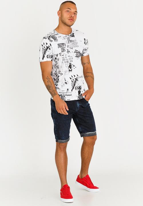 Only & Sons - Doodle Tee White