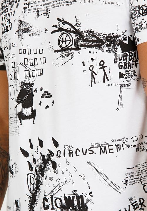 Only & Sons - Doodle Tee White