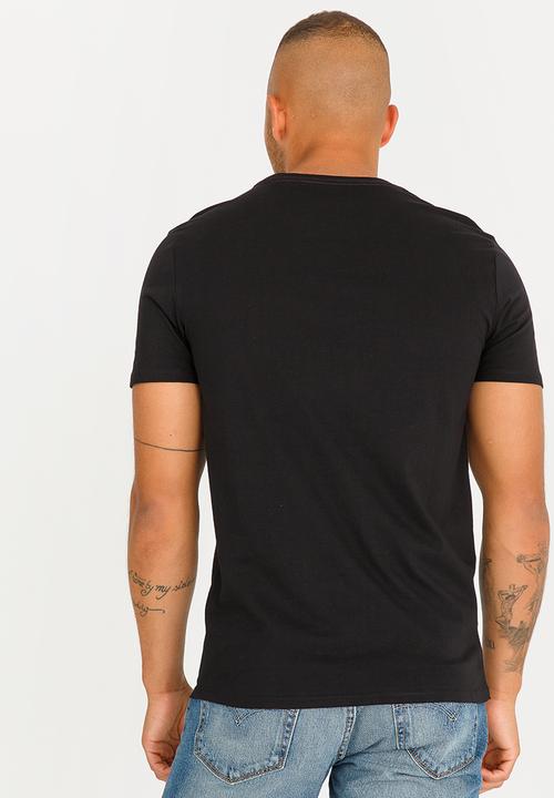 GUESS - Basic Pop Colour Logo Crew Tee Black