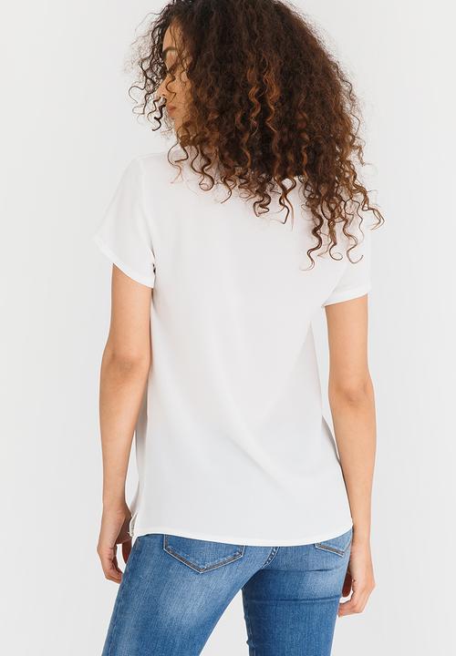 edit - Easy Fit Short Sleeve Blouse Cream