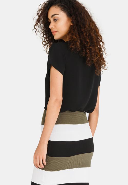 edit - Easy Fit Short Sleeve Blouse Black